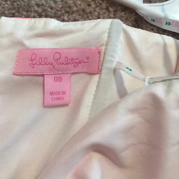 Lilly Pulitzer Lowe Peplum Dress size 00 - Picture 7 of 7